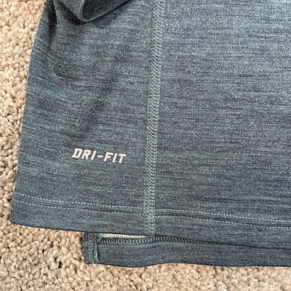 Nike Dri-Fit Athletics Thumb Hole Running Top Shirt Womens Size M Blue - Picture 3 of 11